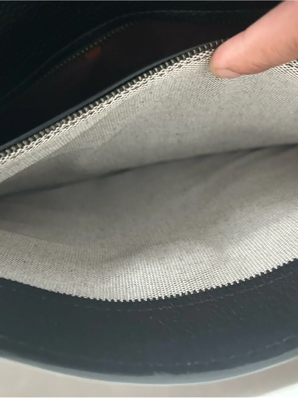 Coach Black Leather Tote with Signature Tag
